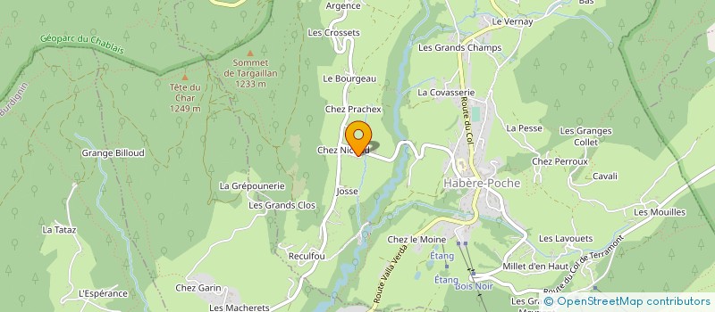 localisation de l'entreprise GAEC LE CRI-COLLET à HABERE-POCHE