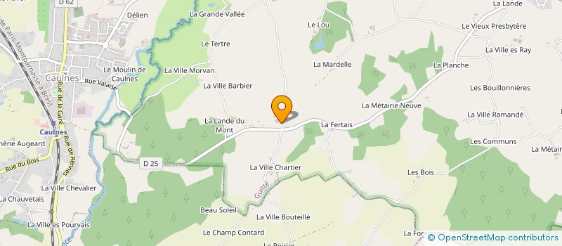 localisation de l'entreprise GAEC LE FERTAY à GUITTE