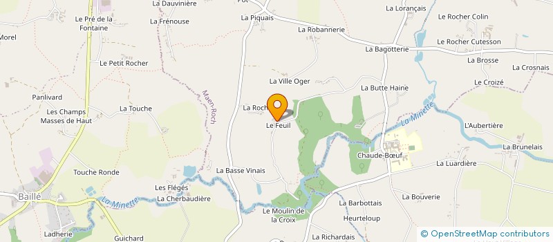 localisation de l'entreprise GAEC LE FEUIL à MAEN ROCH