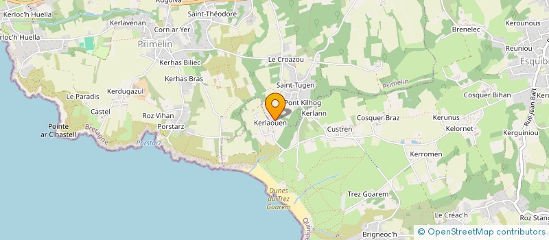 localisation de l'entreprise GAEC LE FLOCH à AUDIERNE