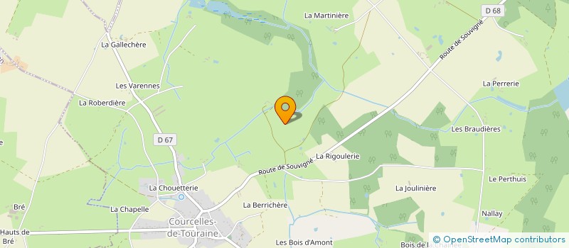 localisation de l'entreprise GAEC LE FRENE à SOUVIGNE