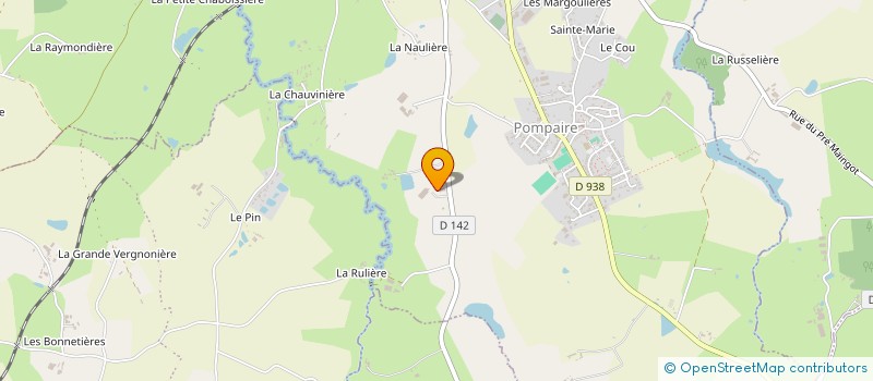 localisation de l'entreprise GAEC LE FRENE à POMPAIRE