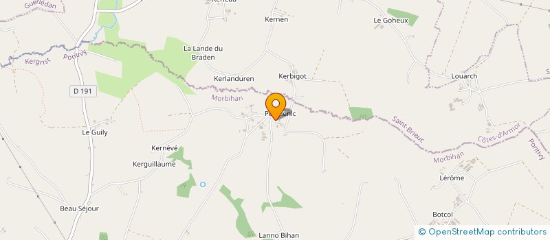 localisation de l'entreprise GAEC LE FRESNE LE BIHAN  KERGRIST