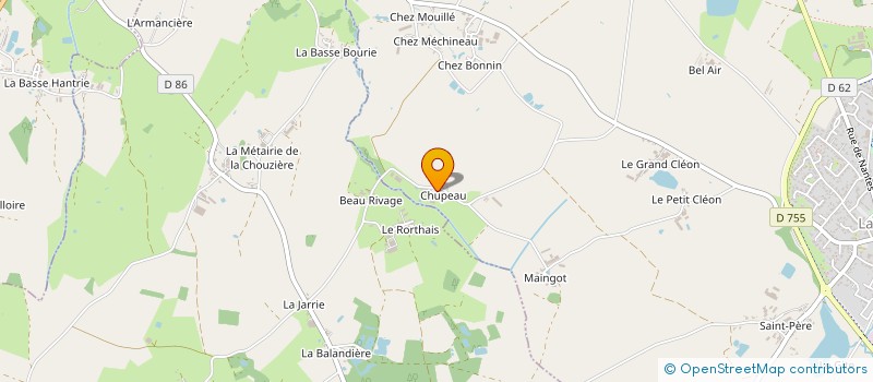 localisation de l'entreprise GAEC LE GAPILI  LA BRUFFIERE