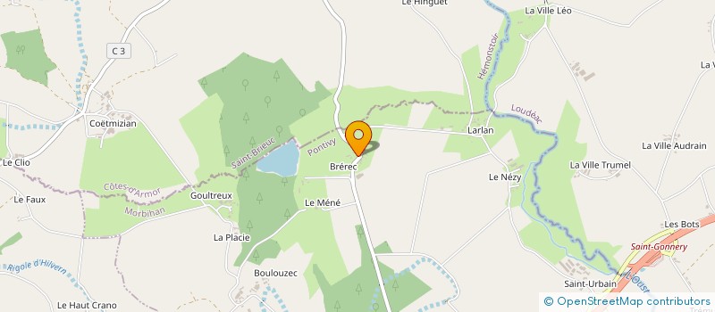 localisation de l'entreprise GAEC LE GOFF à SAINT-GONNERY