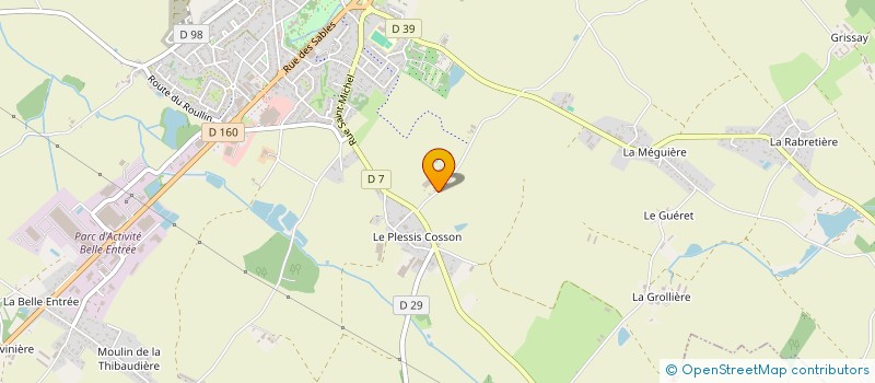 localisation de l'entreprise GAEC LE GRAND CHAMP à ESSARTS-EN-BOCAGE