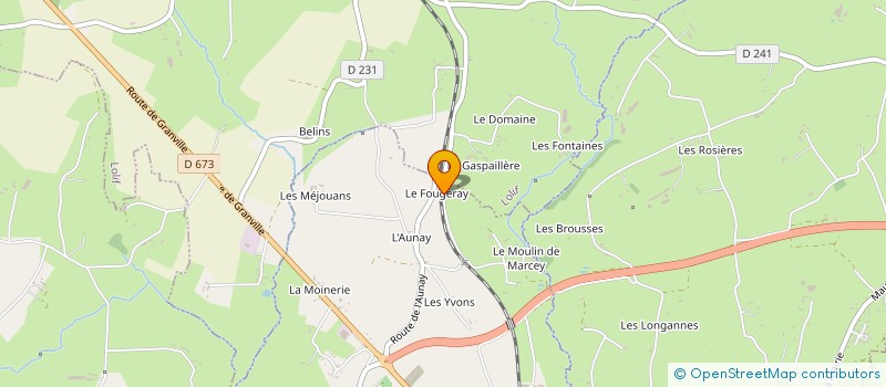 localisation de l'entreprise GAEC LE GRAND FOUGERAY à SAINT-SENIER-SOUS-AVRANCHES