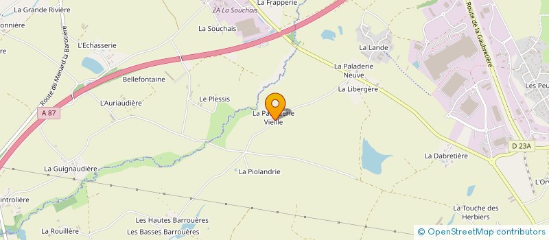 localisation de l'entreprise GAEC LE GRAND RY  LES HERBIERS