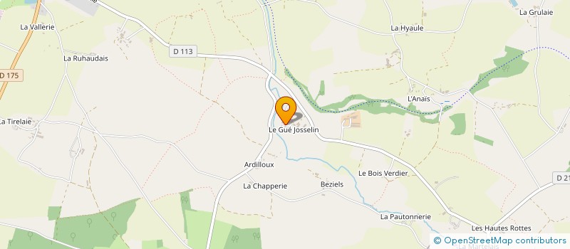 localisation de l'entreprise GAEC LE GUE JOSSELIN à VAL-COUESNON