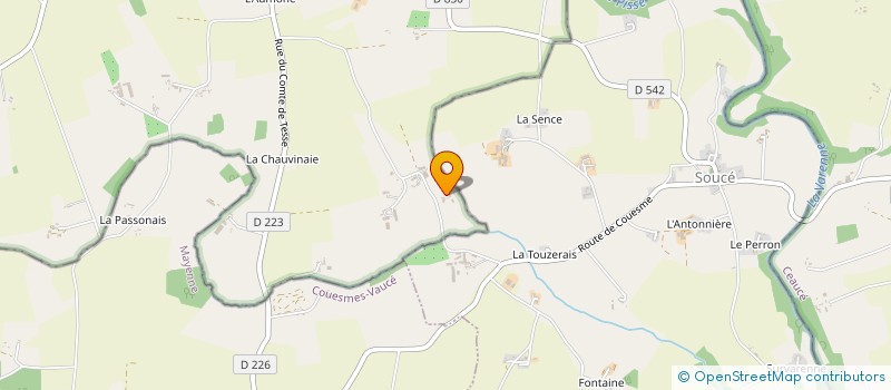 localisation de l'entreprise GAEC LE HAUT TESSE à SAINT-FRAIMBAULT