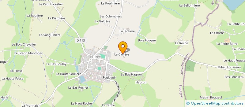 localisation de l'entreprise GAEC LE HOUX - LA CAILLERE à LUITRE-DOMPIERRE