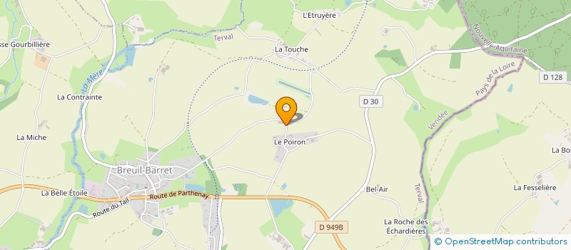 localisation de l'entreprise GAEC LE HURLEVENT à TERVAL