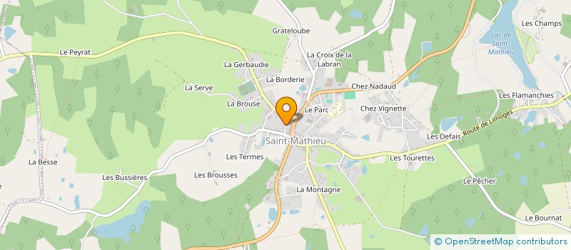 localisation de l'entreprise GAEC LE JARDIN D'ALBERT à SAINT-MATHIEU