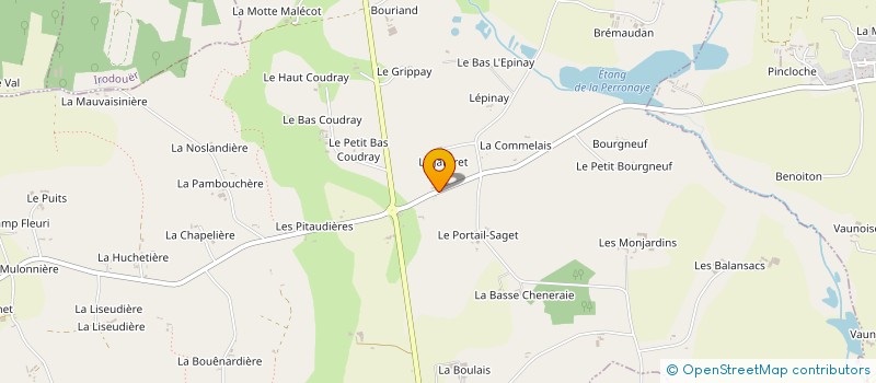 localisation de l'entreprise GAEC LE JARDRET à BEDEE
