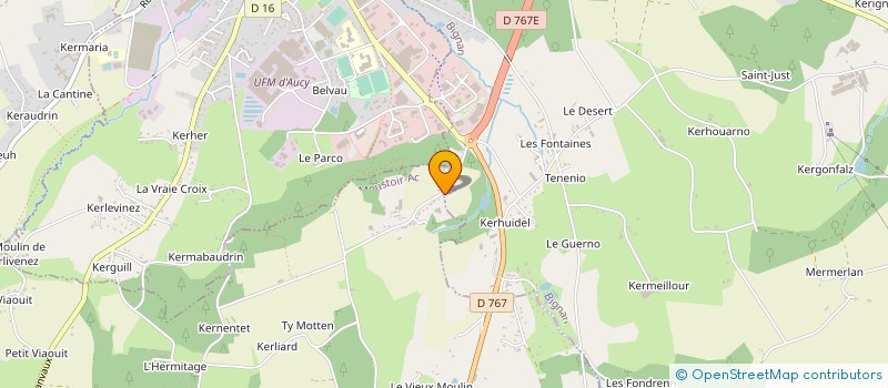 localisation de l'entreprise GAEC LE LABOURIER à MOUSTOIR-AC