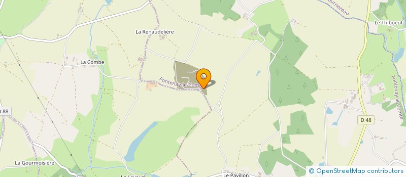 localisation de l'entreprise GAEC LE MARAIS DE L'ILE  LA BRETONNIERE-LA-CLAYE