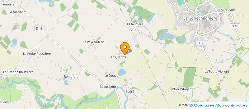 localisation de l'entreprise GAEC LE MARCHEGAIS à SAINT-DENIS-LA-CHEVASSE