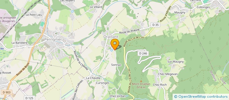 localisation de l'entreprise GAEC LE MARECHAL à DRAILLANT