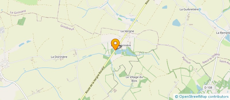 localisation de l'entreprise GAEC LE MARRONNIER  GROSBREUIL