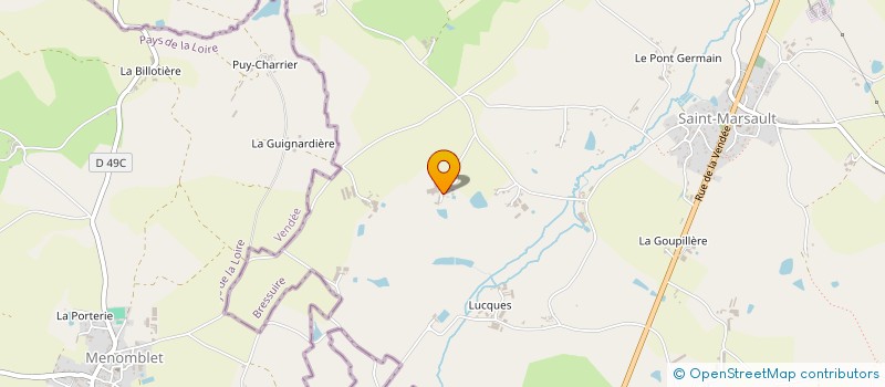 localisation de l'entreprise GAEC LE MARTIALAIS  LA FORET-SUR-SEVRE