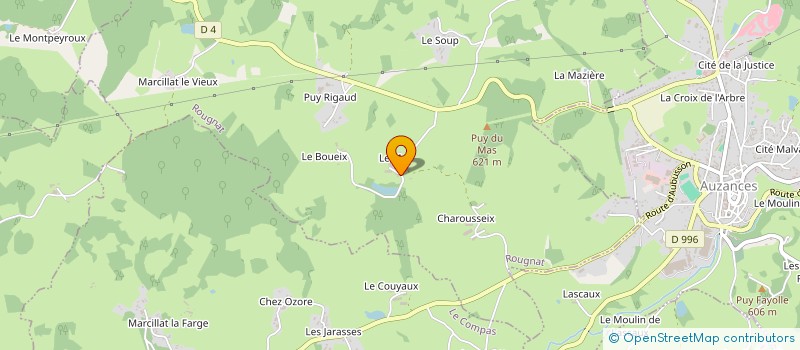 localisation de l'entreprise GAEC LE MAS à DONTREIX