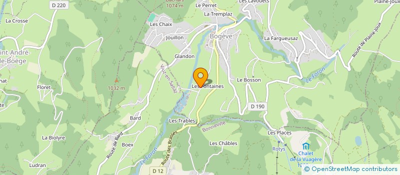 localisation de l'entreprise GAEC LE MASSIF DES BRASSES  BOGEVE