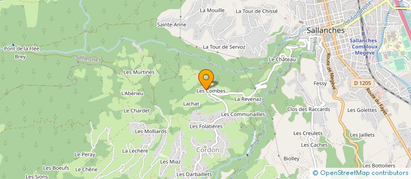 localisation de l'entreprise GAEC LE MONT FLEURI à CORDON