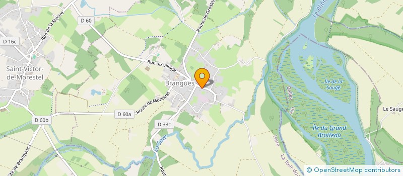 localisation de l'entreprise GAEC LE MOULIN A VENT  SAINT-VICTOR-DE-MORESTEL