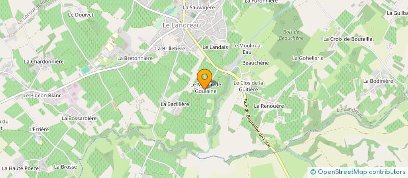 localisation de l'entreprise GAEC LE MOULIN DE GOULAINE à LE LANDREAU
