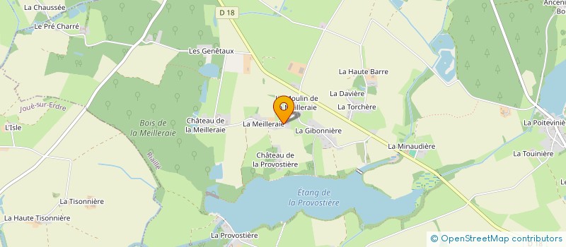 localisation de l'entreprise GAEC LE MOULIN DE LA MEILLERAIE à RIAILLE