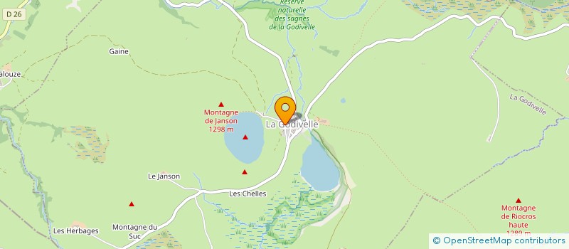 localisation de l'entreprise GAEC LE MOULIN DU LAC à SAINT-GENES-CHAMPESPE