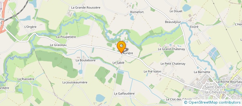 localisation de l'entreprise GAEC LE NOUVEL HORIZON à SAINT-DENIS-LA-CHEVASSE