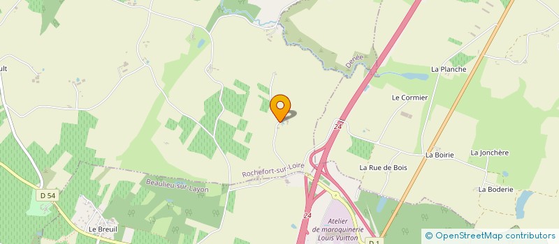 localisation de l'entreprise GAEC LE PATIS DES CHENES à ROCHEFORT-SUR-LOIRE