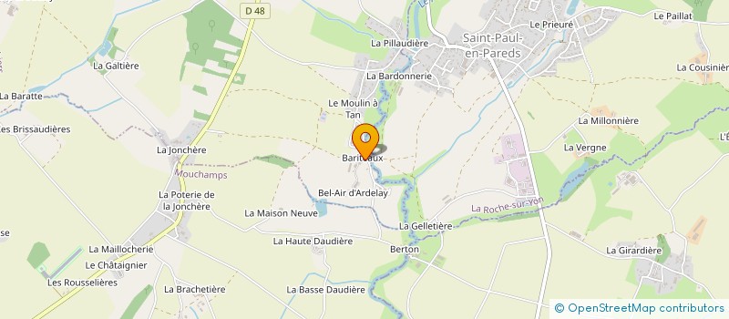 localisation de l'entreprise GAEC LE PETIT LAY à LES HERBIERS