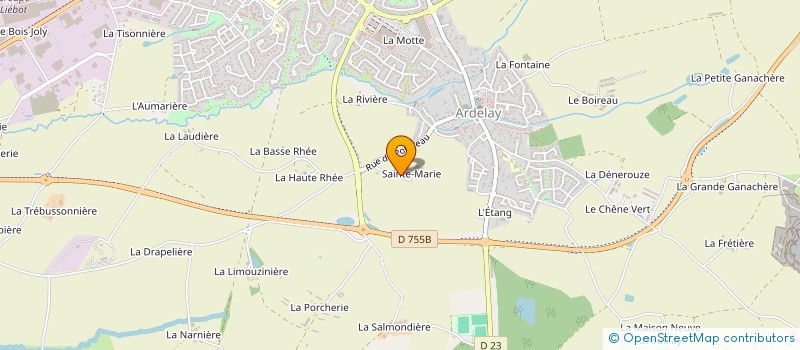 localisation de l'entreprise GAEC LE PETIT RANCH à HERBIERS (LES)
