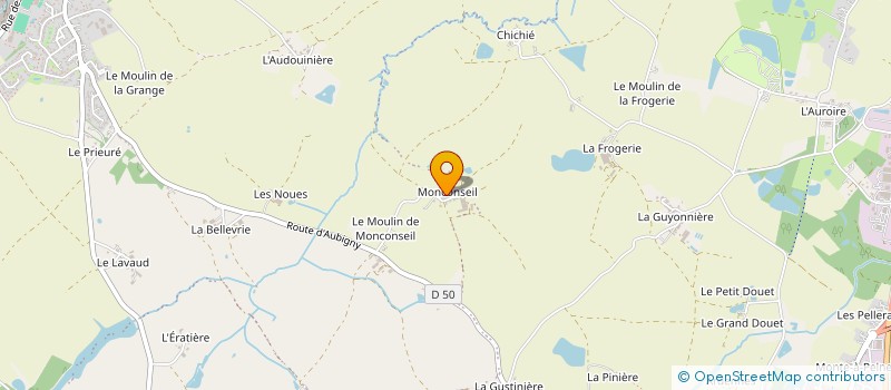 localisation de l'entreprise GAEC LE PINIER  AUBIGNY-LES CLOUZEAUX