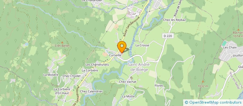 localisation de l'entreprise GAEC LE PLANE à SAINT-ANDRE-DE-BOEGE