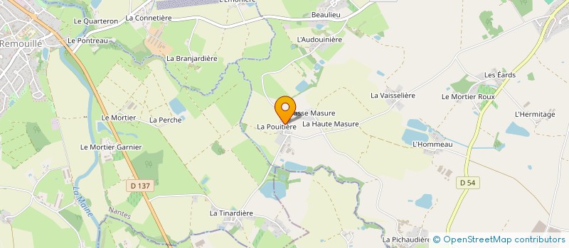 localisation de l'entreprise GAEC LE PONT DES NOUES à SAINT-HILAIRE-DE-CLISSON