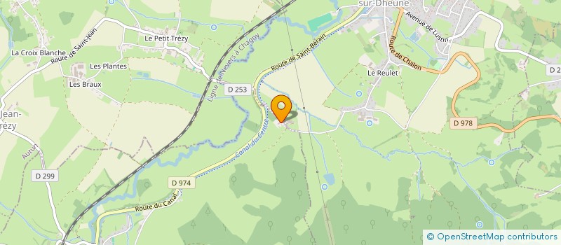 localisation de l'entreprise GAEC LE PONT-LES LAUCHERES  SAINT-BERAIN-SUR-DHEUNE