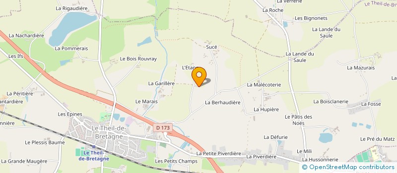 localisation de l'entreprise GAEC LE PONT ROBERT à MARCILLE-ROBERT