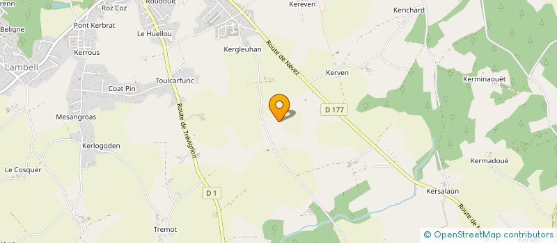 localisation de l'entreprise GAEC LE POTAGER DE SAINT'E  TREGUNC