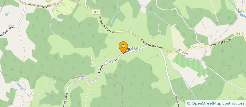 localisation de l'entreprise GAEC LE POTAGER DES BREBIS FLEURIES  PUYCELSI