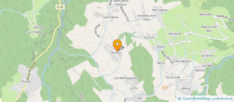 localisation de l'entreprise GAEC LE PRE JEAN PIERRE à MIEUSSY