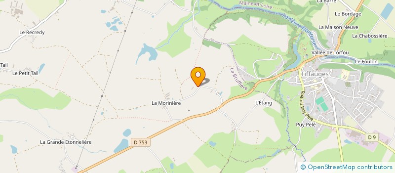 localisation de l'entreprise GAEC LE PRE VERGER à LA BRUFFIERE