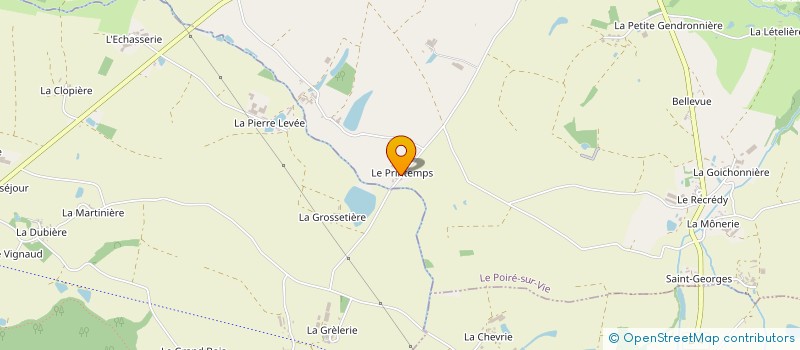 localisation de l'entreprise GAEC LE PRINTEMPS à LE POIRE-SUR-VIE