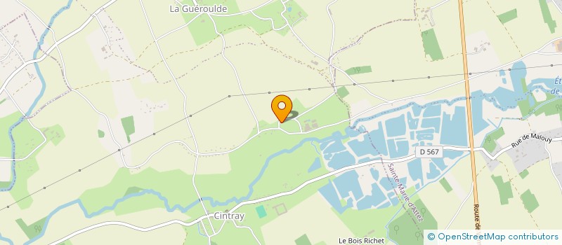 localisation de l'entreprise GAEC LE PUISEAU  BRETEUIL