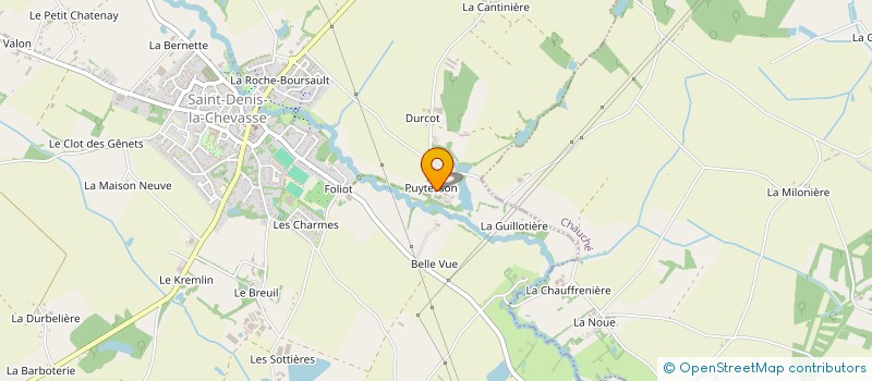 localisation de l'entreprise GAEC LE PUITESSON à SAINT-DENIS-LA-CHEVASSE