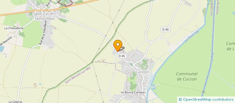 localisation de l'entreprise GAEC LE PUITS MAZEAU  CURZON