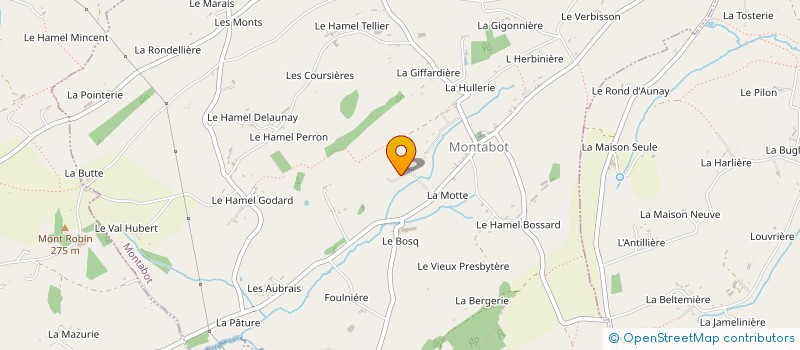 localisation de l'entreprise GAEC LE RAMBUS LE HOUSSET à MONTABOT