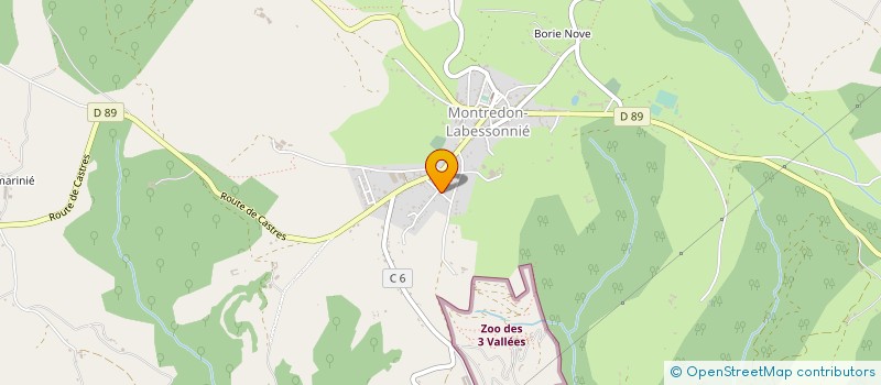 localisation de l'entreprise GAEC LE RIOU DE LAZE à MONTREDON-LABESSONNIE